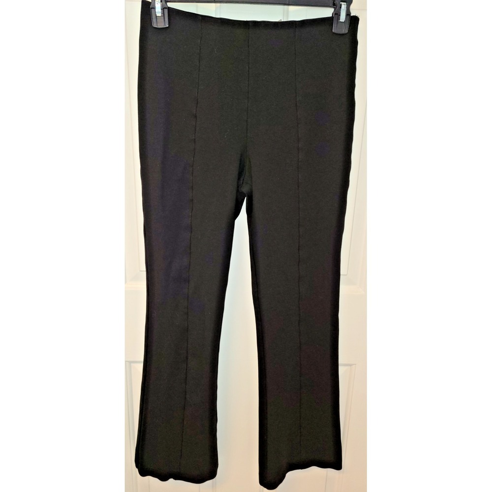 Calvin Klein Women 8 Black Straight Leg Dress Pants High Rise Career Work